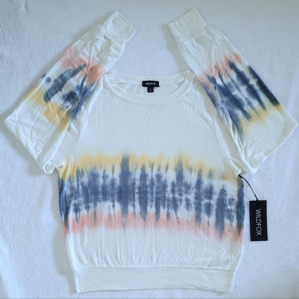 Wildfox🦊 "Baja Burst" Tie Dye☮️ Sweatshirt  - NWT - Picture 13 of 16